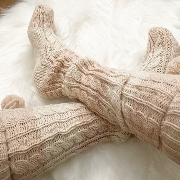Accessories - LAST ONE!! Loungewear Chunky Cable Knitted  Socks